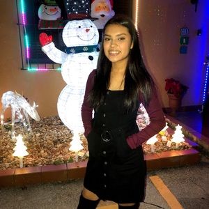 Square Neck Denim Mini Dress